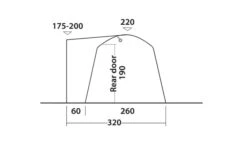 Outwell Milestone Dash Drive Away Awning -Outdoor Gear Store 111099 milestone dash drawing other5