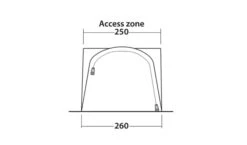 Outwell Newburg 160 Poled Drive Away Awning -Outdoor Gear Store 111101 newburg 160 drawing other4