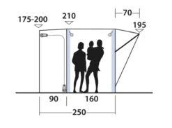 Outwell Newburg 160 Air Drive Away Awning -Outdoor Gear Store 111170 newburg 160 air drawing other5
