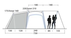 Outwell Mountain Lake 5ATC Tent (2022) -Outdoor Gear Store 111198 mountain lake 5atc drawing other4