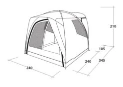 Outwell Beachcrest Drive Away Awning 26 Outwell Beachcrest Drive Away Awning -Outdoor Gear Store 111238 beachcrest drawing perspective2