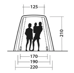 Outwell Sandcrest S Awning -Outdoor Gear Store 111241 sandcrest s drawing other4