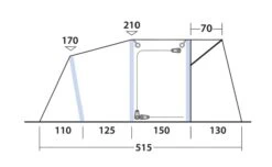 Outwell Blossburg 380 Air Drive Away Awning -Outdoor Gear Store 111242 blossburg 380 air drawing other5