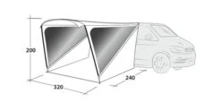 Outwell Touring Shelter -Outdoor Gear Store 111254 touring shelter drawing perspective2