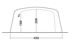 Outwell Queensdale 8PA Tent (2023) -Outdoor Gear Store 111270 queensdale 8pa drawing other5