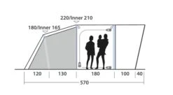 Outwell Springville 4SA Tent (2023) -Outdoor Gear Store 111275 springville 4sa drawing other4