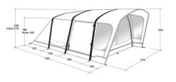 Outwell Springville 4SA Tent (2023) -Outdoor Gear Store 111275 springville 4sa drawing perspective2