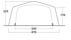 Outwell Knoxville 7SA Tent (2023) -Outdoor Gear Store 111280 knoxville 7sa drawing other4