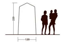 Outwell Seahaven Station Single -Outdoor Gear Store 111287 outwell seahaven comfort station single drawing other4