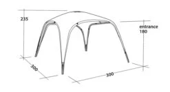 Outwell Event Lounge M 3m (2023) -Outdoor Gear Store 111362 event lounge m drawing perspective2
