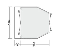 Easy Camp Shamrock Awning (180 - 205cm) 11 Easy Camp Shamrock Awning (180 - 205cm) -Outdoor Gear Store 120398 shamrock drawing floorplan3