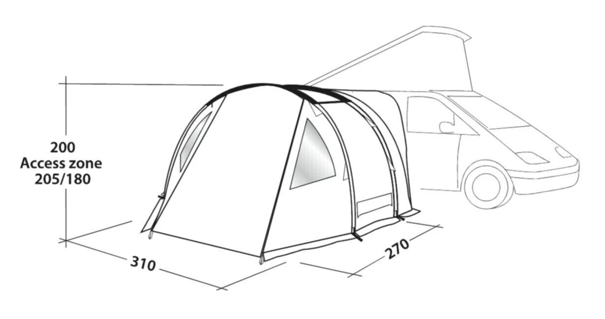 Easy Camp Shamrock Awning (180 - 205cm) 4 Easy Camp Shamrock Awning (180 - 205cm) - Image 2