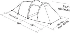 Robens Voyager 3EX Tent (2022) -Outdoor Gear Store 130264 voyager 3ex drawing perspective2