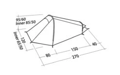 Robens Arrow Head Tent (2021) -Outdoor Gear Store 130272 arrow head drawing perspective2