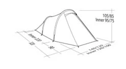 Robens Arch 2 Tent (2023) -Outdoor Gear Store 130274 arch 2 drawing perspective23 1