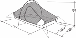 Robens Chaser 2 Tent (2023) -Outdoor Gear Store 130316 chaser 2 drawing other5