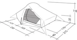 Robens Chaser 3XE Tent (2022) -Outdoor Gear Store 130317 chaser 3xe drawing perspective2