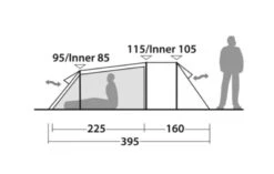 Robens Nordic Lynx 3 Tent (2023) -Outdoor Gear Store 130323 nordic lynx 3 drawing other4