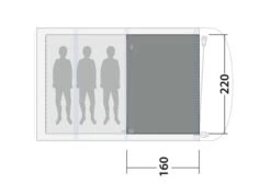 Outwell Lindale 3PA Flat Woven Carpet -Outdoor Gear Store 170857 flat woven carpet lindale 3pa drawing floorplan2