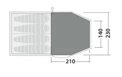 Robens Double Dreamer 4 Fleece Carpet (210*220) -Outdoor Gear Store 190062 fleece carpet double dreamer 4 drawing floorplan2
