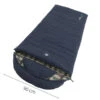 Outwell Camper Lux "R" Sleeping Bag Deep Blue (2023) -Outdoor Gear Store 230393 camper lux right side zipper feature photo2