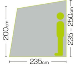 Quest Falcon 220 Poled Porch Caravan Awning (2022) -Outdoor Gear Store a3500 6 midsize