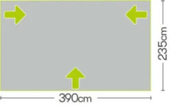 Quest Falcon Air 390 Porch Awning (2022) -Outdoor Gear Store a3503a 7 midsize