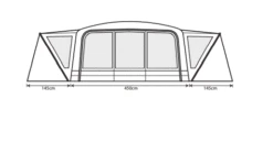 Outdoor Revolution Airedale 9.0DSE Tent (2022) -Outdoor Gear Store airedale 9se 2