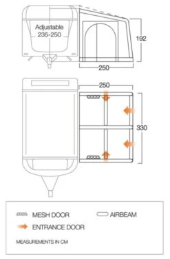 Vango Airbeam Vango Balletto Air 330 Elements ProShield Caravan Awning (2023) 13 Vango Airbeam Vango Balletto Air 330 Elements ProShield Caravan Awning (2023) -Outdoor Gear Store balletto 330 floorplan