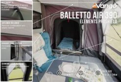 Vango Airbeam Vango Balletto Air 390 Elements ProShield Caravan Awning (2023) -Outdoor Gear Store balletto air 390 eps in