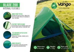 Vango Blade 200 Tent (2022) -Outdoor Gear Store blade 2002