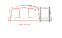 Outdoor Revolution Camp Star Side Porch (500xl, 600, 700) (2022) -Outdoor Gear Store campstar side porch floorplan 5 1