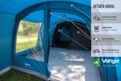 Vango Aether Poled 450XL Tent (2022) -Outdoor Gear Store earth collection poled infographics call outs5