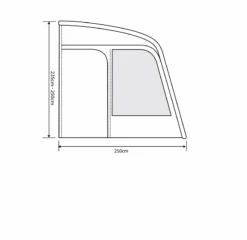 Outdoor Revolution Eden Air 390 Caravan Awning (2022) -Outdoor Gear Store eden air 390 floor2