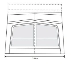 Outdoor Revolution Esprit Pro X 350M Awning (220-290cm) -Outdoor Gear Store esprit 350 x fl2
