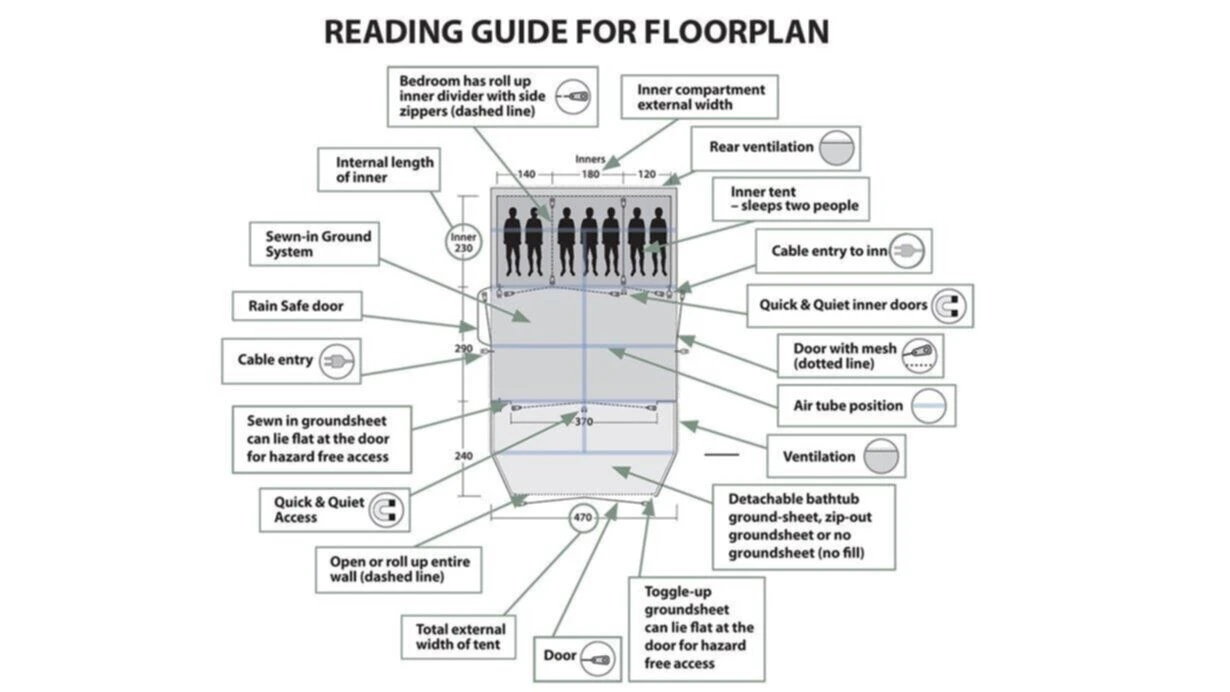 Outwell Parkdale 6PA Tent (2023) 6 Outwell Parkdale 6PA Tent (2023) - Image 5