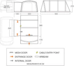 Vango Airbeam Vango Galli CC Air Low Awning (2023) -Outdoor Gear Store galli cc air low floorplan lowres