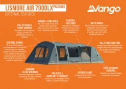 Vango Airbeam Vango Lismore Air 700DLX Tent Package (2023) 16 Vango Airbeam Vango Lismore Air 700DLX Tent Package (2023) -Outdoor Gear Store lismore air 700dlx package