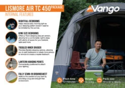 Vango Airbeam Vango Lismore Air TC 450 Tent Package (2023) -Outdoor Gear Store lismore air tc 450 package2
