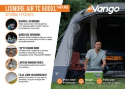 Vango Airbeam Vango Lismore Air TC 600XL Tent Package (2023) -Outdoor Gear Store lismore air tc 600xl package2