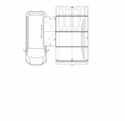 Outdoor Revolution Movelite T4E Highline Awning (255-305cm) -Outdoor Gear Store movelite t4e floor1 pe 1