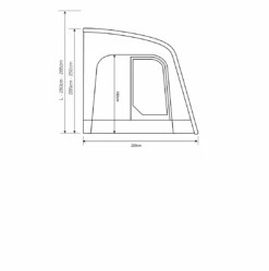 Outdoor Revolution Sportlite Air 320 Caravan Awning -Outdoor Gear Store sportlite 320 1 flr2