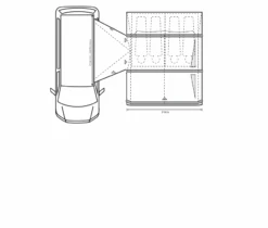 Outdoor Revolution Movelite T3E Mid Awning (220-255cm) -Outdoor Gear Store t3e floor 2