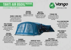 Vango Airbeam Vango Tahiti 850XL Air Tent (2023) -Outdoor Gear Store tahiti air 850xl package