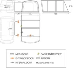 Vango Airbeam Vango Galli III Low Airaway Awning (2022) 14 Vango Airbeam Vango Galli III Low Airaway Awning (2022) -Outdoor Gear Store vango 2019 awnings floorplan galli low